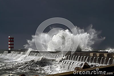 Stormy waves Stock Photo