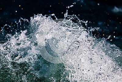 Stormy waves in the ocean as a background Stock Photo