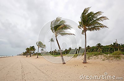 Stormy weather over Fort Lauderdale, Florida. Stock Photo