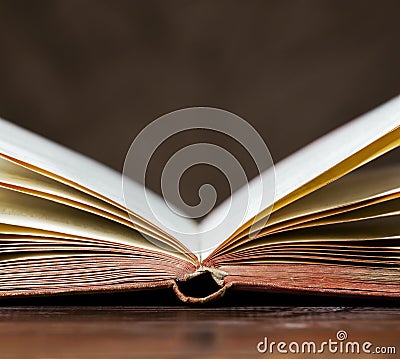 Story book, storytelling concept, old vintage book Stock Photo