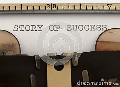 Story of Success Stock Photo