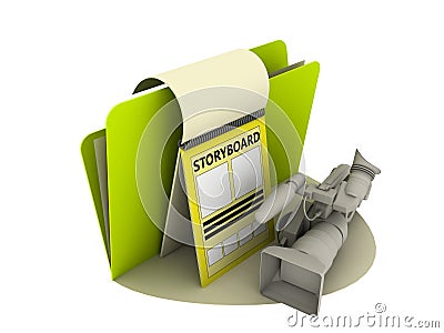 Storyboard icon Stock Photo