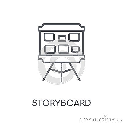 Storyboard linear icon. Modern outline Storyboard logo concept o Vector Illustration