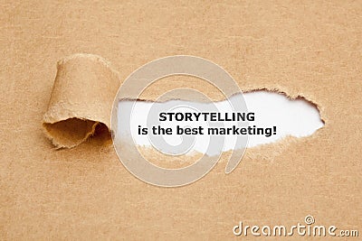 Storytelling Is The Best Marketing Stock Photo