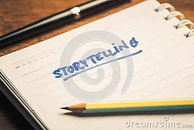 Storytelling Stock Photo