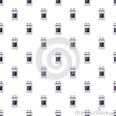 Stove for cooking pattern Vector Illustration