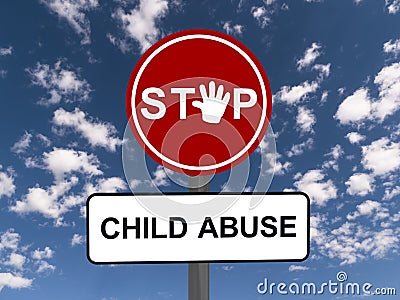 Stop child abuse Stock Photo