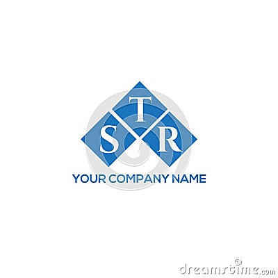 STR letter logo design on white background. STR creative initials letter logo concept. STR letter design Vector Illustration