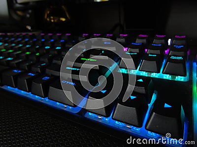 STRAFE RGB Mechanical Gaming Keyboard Stock Photo