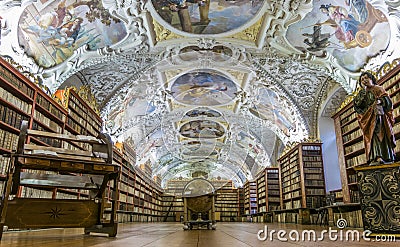 Strahov Library, Prague Editorial Stock Photo