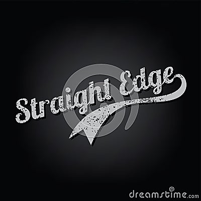 Straight Edge Vector Illustration