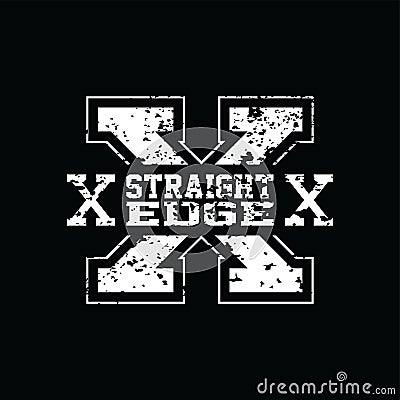 Straight Edge Vector Illustration