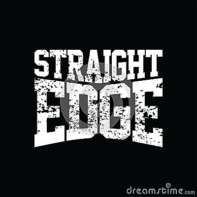 Straight Edge Vector Illustration