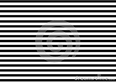 Horizontal straight line black and white pattern design background Vector Illustration