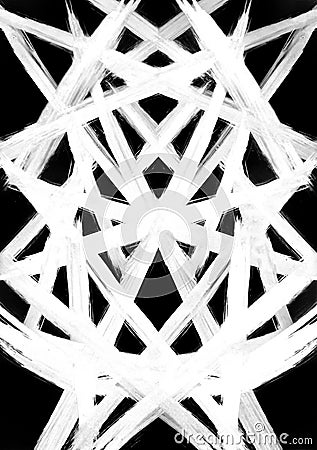 Straight lines intersect and create an image of the structure of an architectural structure in an abstract style, use for profit Stock Photo