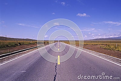 Straight road Stock Photo