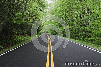 Straight road Stock Photo