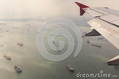 Strait of Malacca. Editorial Stock Photo