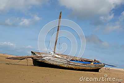 Stranded Boat Royalty Free Stock Photos - Image: 1136148