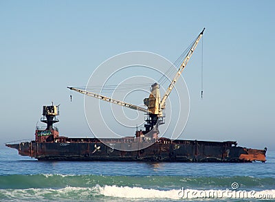 Stranded wreck Stock Photo