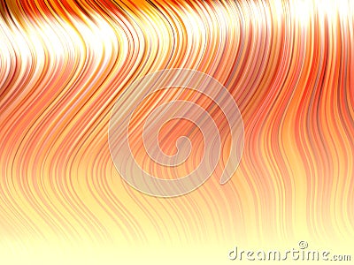 Strands of orange hair Stock Photo