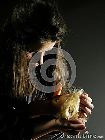 Strange conversation Stock Photo