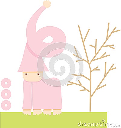 Strange cute creature Stock Photo