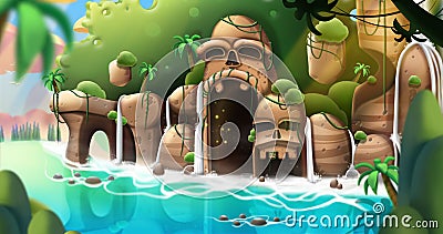 The Strange Island Stock Photo