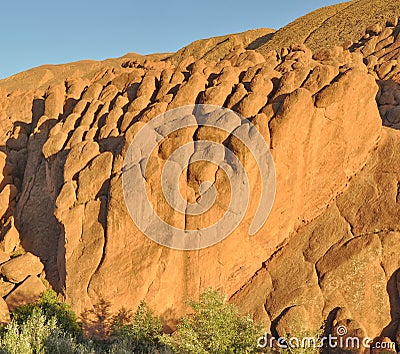Strange rock formations in Dades Gorge, Morocco Stock Photo