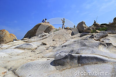 Strange rock hill Editorial Stock Photo