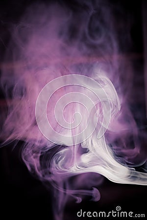 Strangely shaped puff of smoke Stock Photo