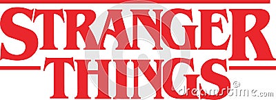 Stranger Things Vector Logo Editorial Stock Photo