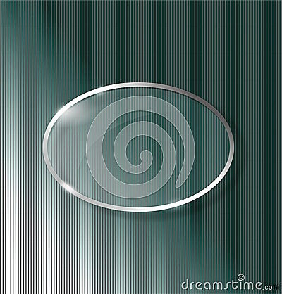 Strap background with glass ellipse Stock Photo