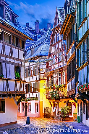 Strasbourg, Alsace, France - Capitale de Noel Stock Photo