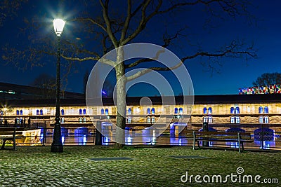 Strasbourg Barrage Vauban (Vauban weir) Stock Photo