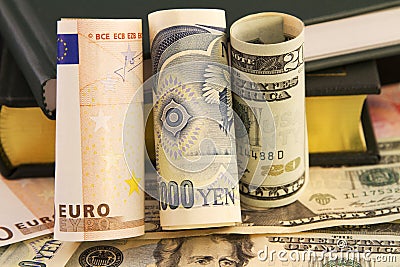 Strategic Global Currency Analysis Stock Photo