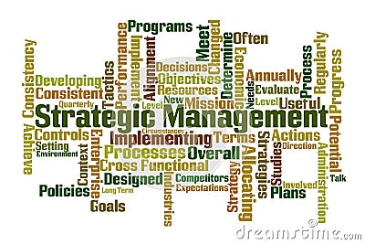 Strategic Management Stock Photo