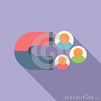 Strategic marketing icon flat vector. Digital business Vector Illustration