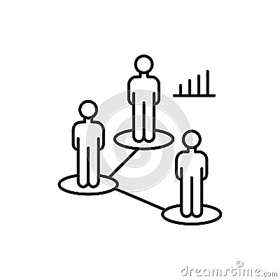 Strategic roadmap plan icon. Element of overpopulation thin line icon Stock Photo