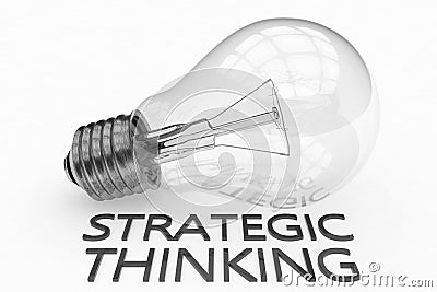 Strategic Thinking Cartoon Illustration