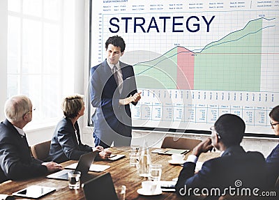 Strategy Analysis Planning Vision Business Success Concept Stock Photo