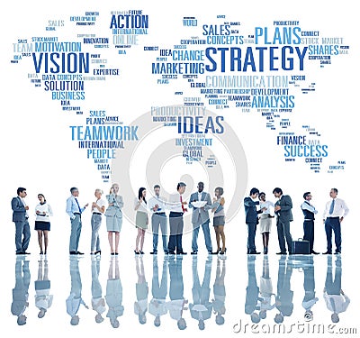 Strategy Analysis World Vision Mission Planning Concept Stock Photo