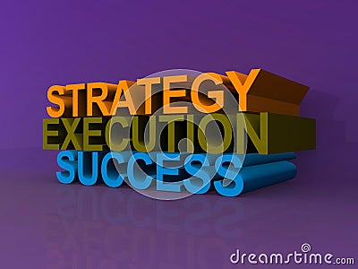 Strategy, execution and success Stock Photo