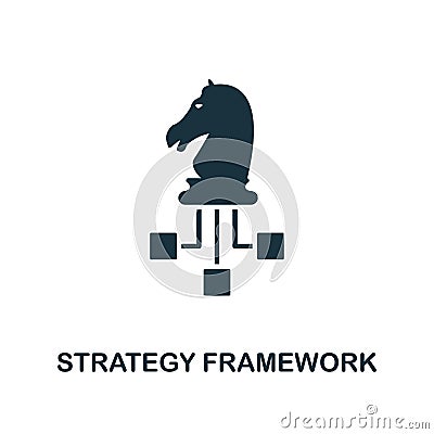Strategy Framework icon. Creative element design from business strategy icons collection. Pixel perfect Strategy Framework icon Stock Photo