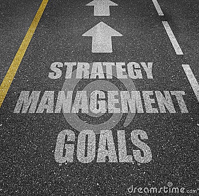 Strategy, management and goals Stock Photo