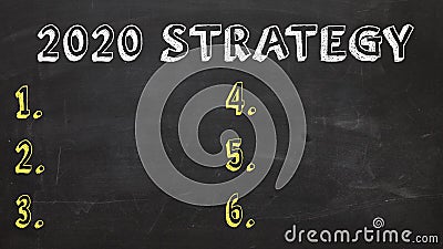 2020 Strategy, New Year, 2020, Strategy Stock Photo