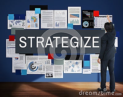 Strategy Strategize Strategic Tactics Planning Concept Stock Photo
