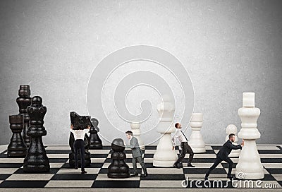 Strategy and tactics in business Stock Photo