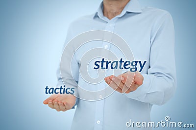 Strategy versus tactics Stock Photo