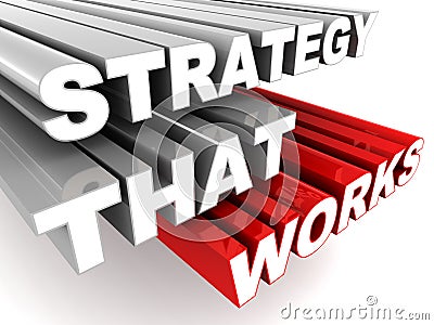 Strategy that works Stock Photo